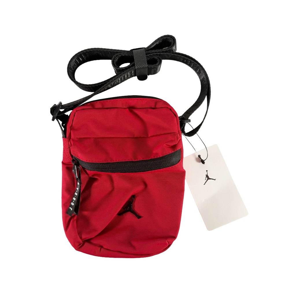 Nike Jordan Airborne Festival Crossbody Bag Gym Red Black 9A0631-R78 NWT